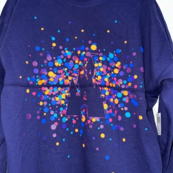 NWT Disneyland Resort Purple Sparkle Spirit Jersey size xs - Picture 3 of 5